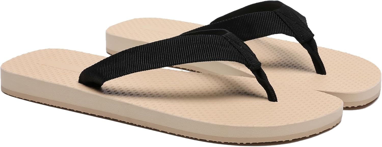 Rubber Thong Sandals for Women Beach Flip Flops Casual Comfortable Slip On Flat Sandals Ladies Slides Slipper