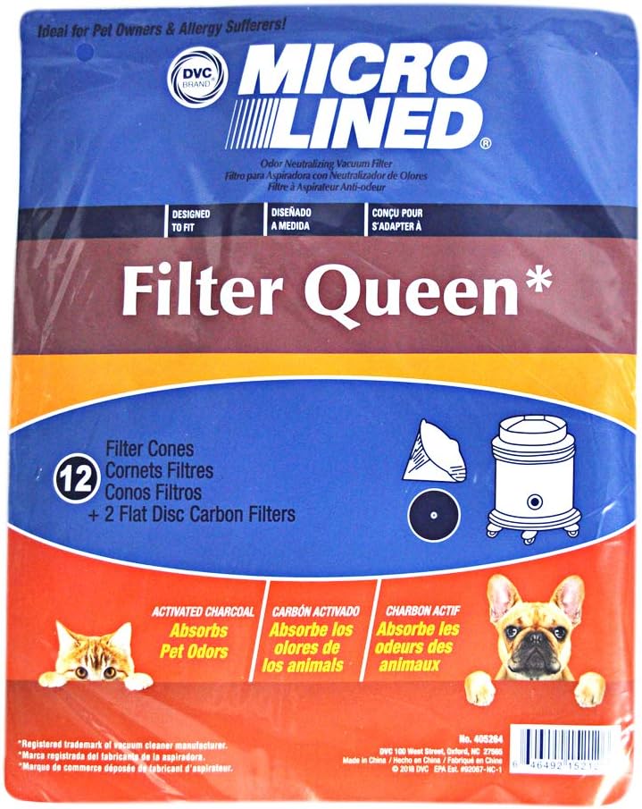 DVC Filters for Filter Queen Filter Cones 12 Cones Plus 1