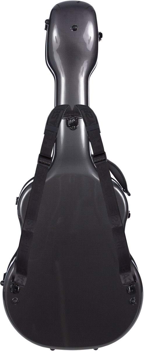 M-Case Façonné Etui pour Guitare Acoustique 41” - 4/4 Fiberglass Ultra Light Point Noir