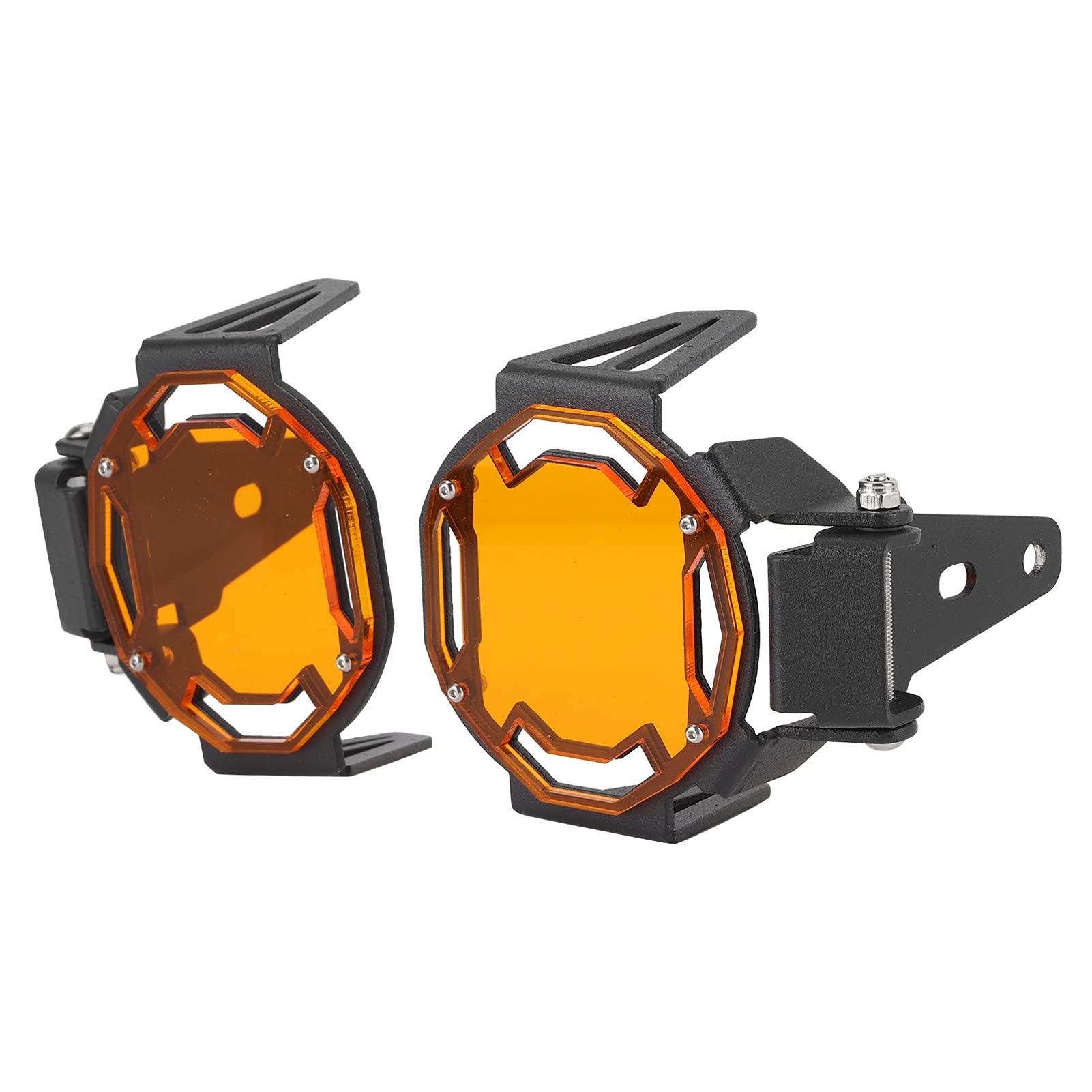 Guardia de Luz de Niebla de Motocicleta de Aluminio, Protege la Lámpara LED OEM, Se Adapta a R1200GS R1250GS Adventure Lc, S1000XR F750GS F850GS (ORANGE)