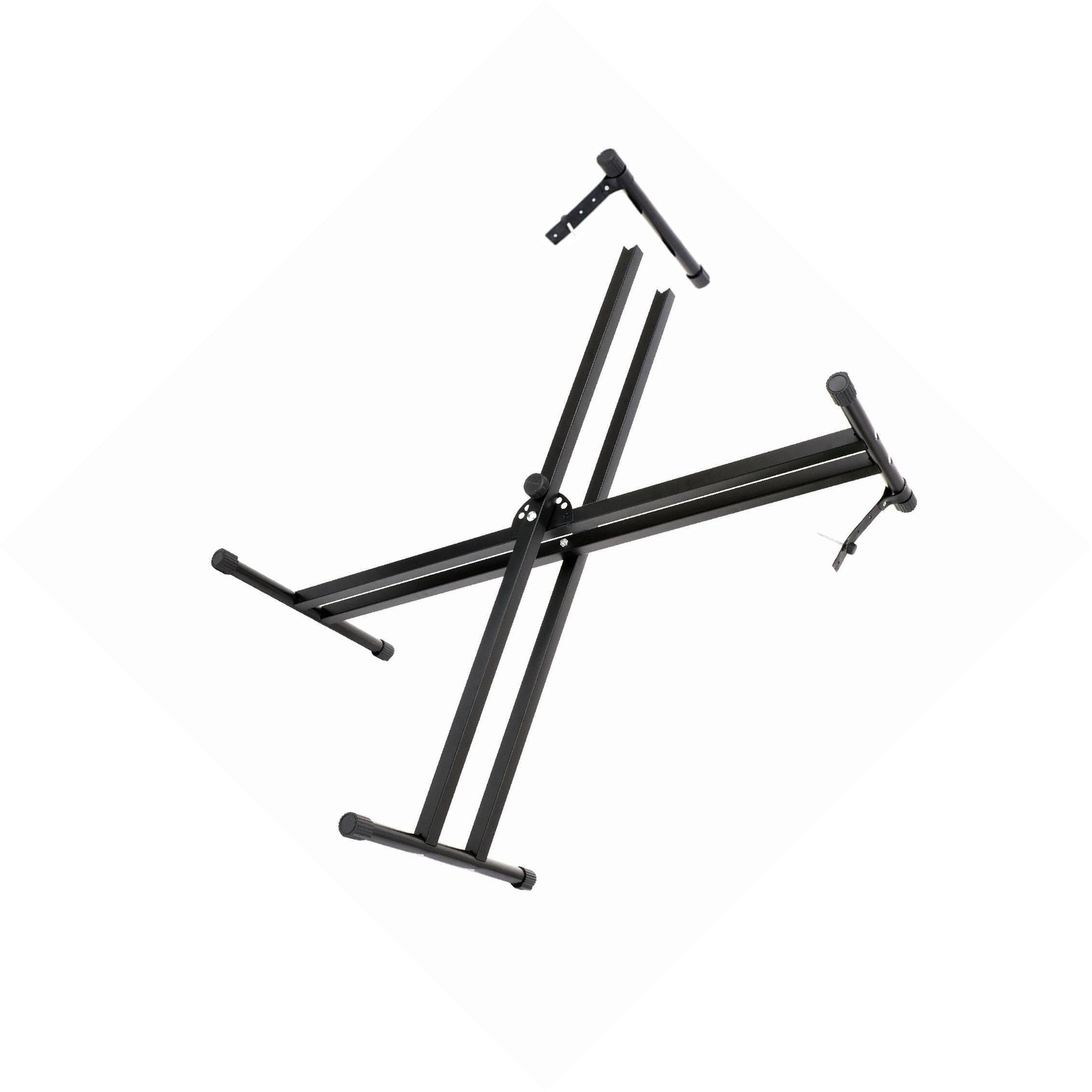 Soporte ajustable para pianos electrónicos, plegable, ideal para músicos principiantes, aficionados y profesionales. Estante plegable resistente para órgano