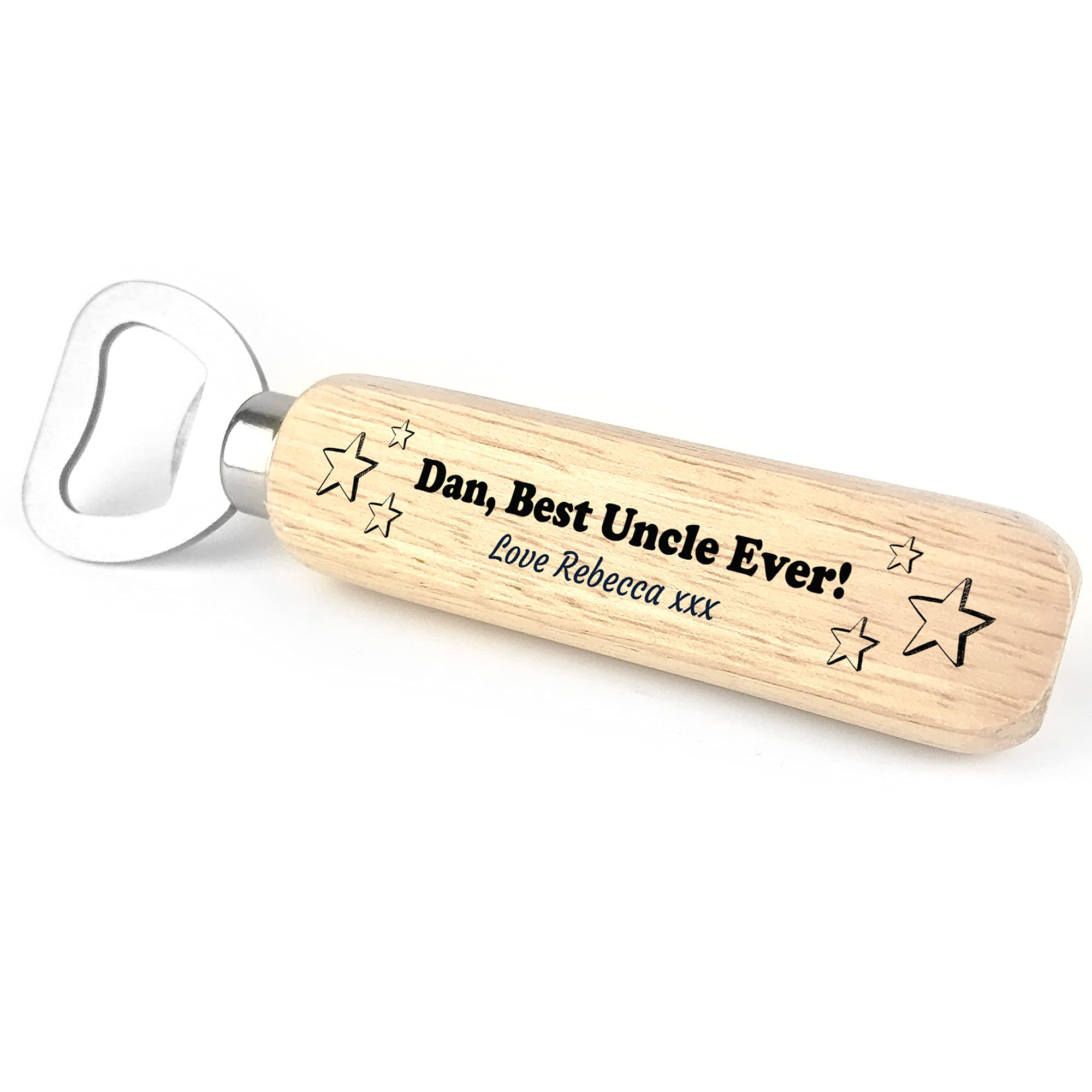 Personalised Gift for Best Uncle Birthday Christmas Bottle Opener Funny Gift for Him