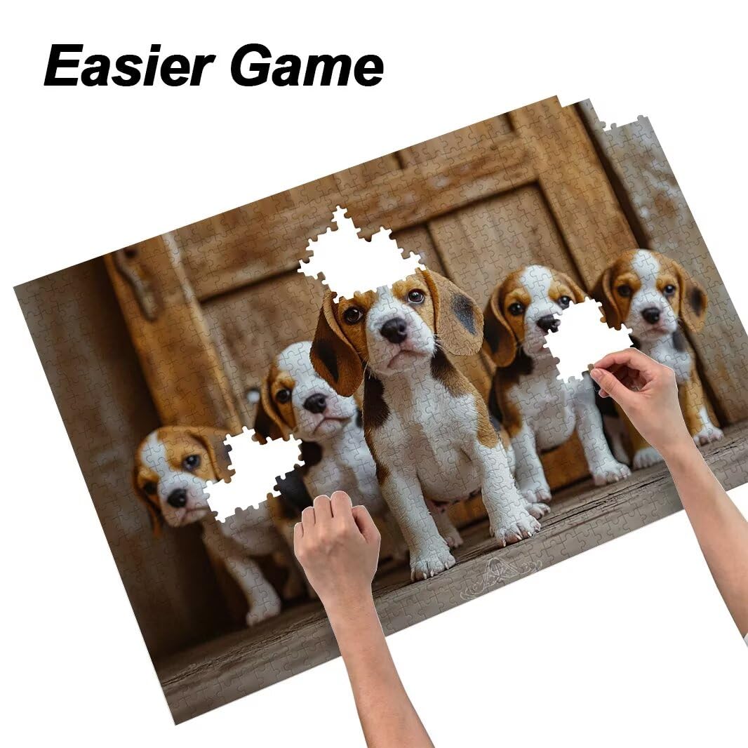 Puzzle 1000 Pezzi, Puzzle Cane per Adulti, 70x50cm, Compact Box -4698