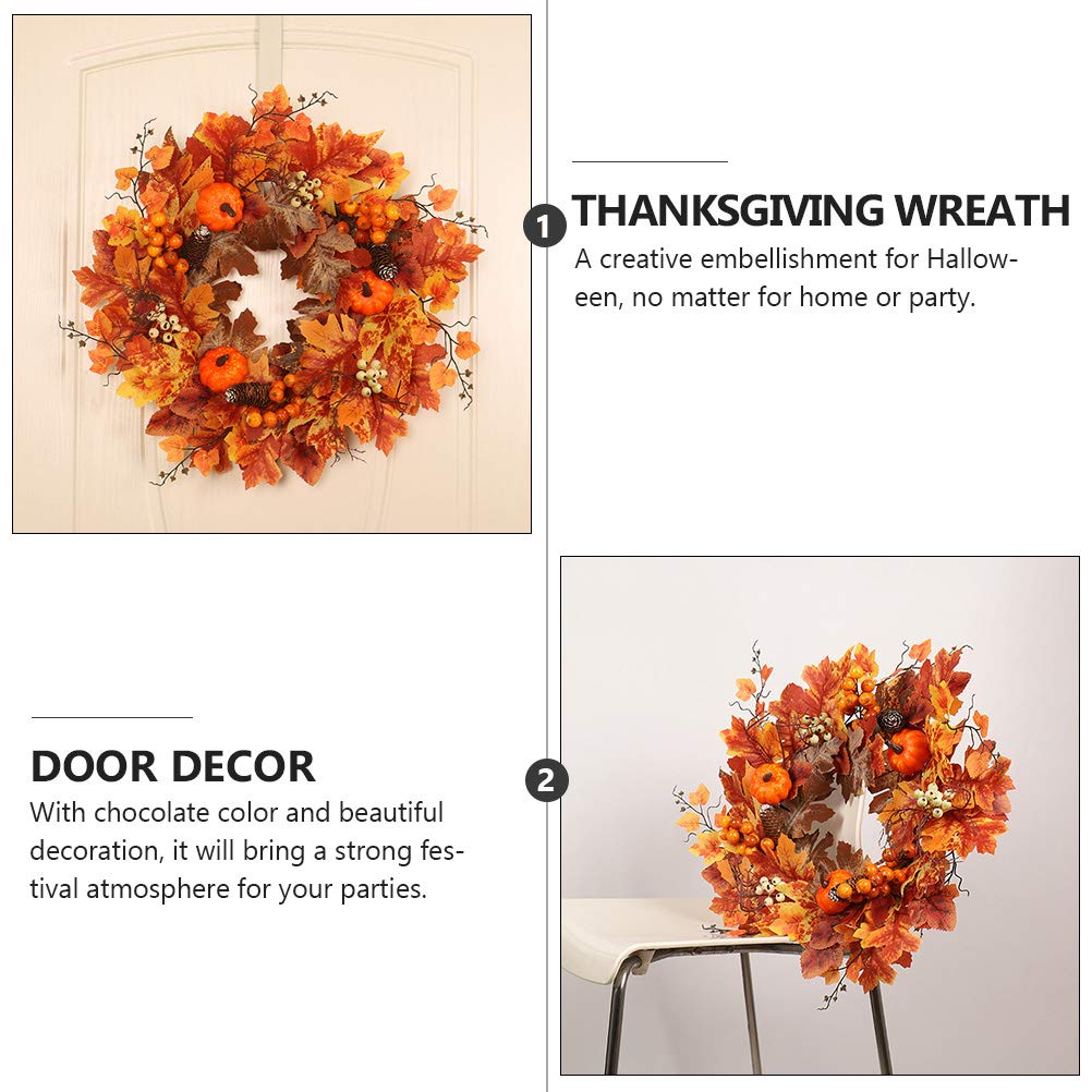 SOIMISS 1 Pc Guirnalda Artificial Mini Calabaza Artificial De Halloween De Otoño Al Aire Boda Decoracion Revestimiento De Las Puertas Víspera De Todos Los Santos El Plastico