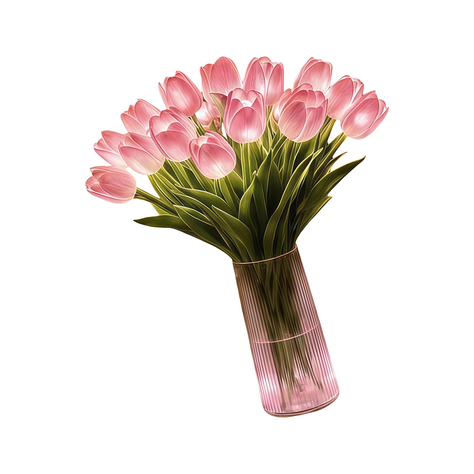 APGLSXY Realistic Floral with Flexible Stems Ideal for Party and Wedding Decoration Fake Flower Arrangement with Lights