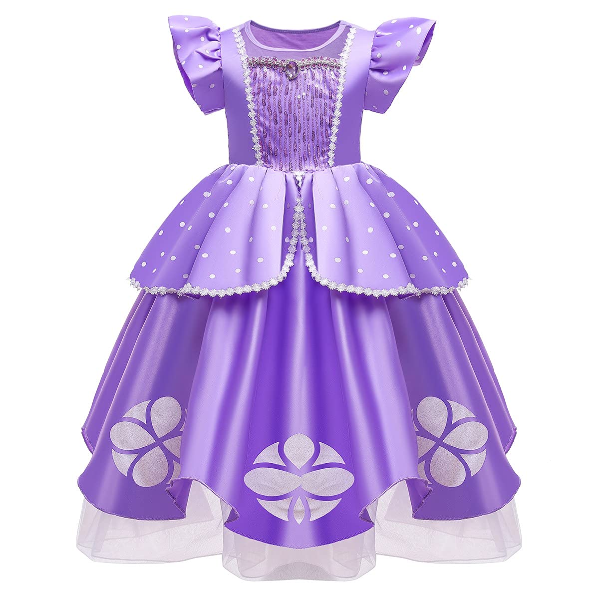 Robe de princesse pour filles, Costume Sofia, robe fantaisie d'halloween, de noël, d'anniversaire, de soirée, de bal acheter à prix bas - livraison gratuite, avis réels avec des photos