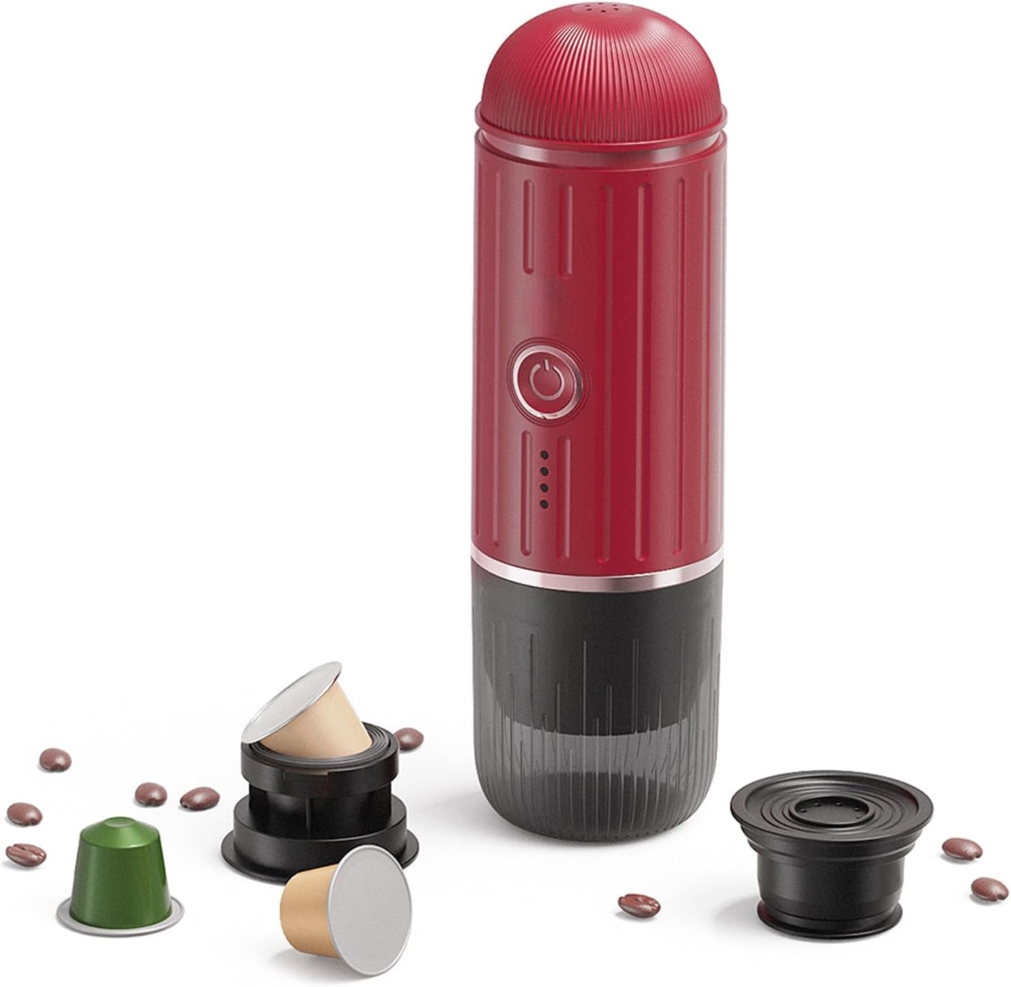 Cafetera Portátil 19 Bar Presión Alta 100W Recargable Compacta para Viajes