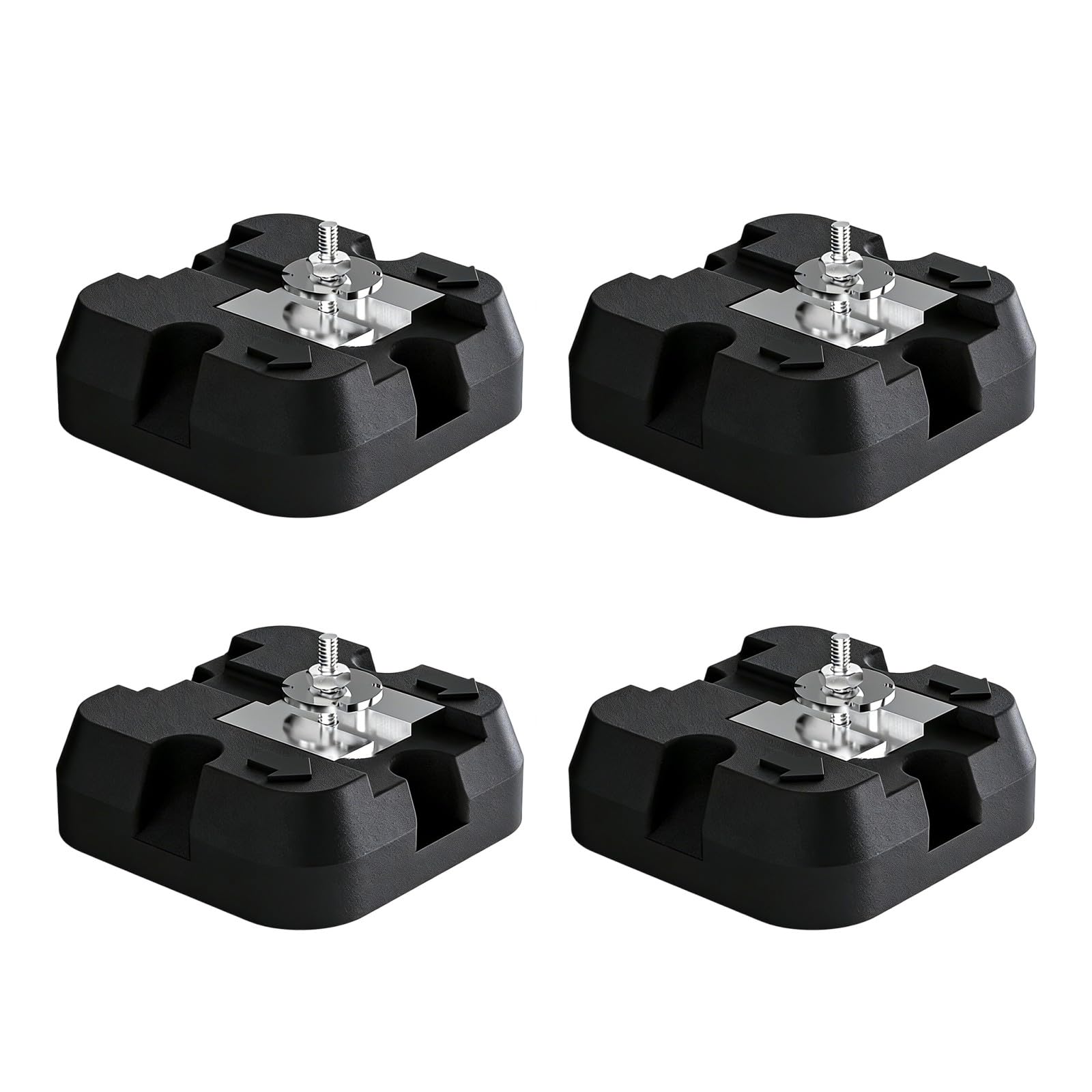 alloneslife 4Pcs Rubber Floor Mounting Base Pad Ductless Split Air Conditioning Floor Mount Base for Condenser Conditioning