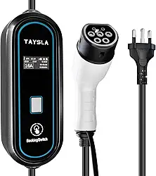 Phantom Portátil Carregador Carro Eletrico EV 3,5KW 8A 10A 13A 16A Tipo 2 3.5M Cabo De Com Tela LED WallBox Plug BR Para Carro BYD Nissan Volvo Acessorios Veiculos