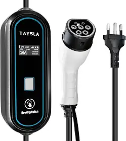 Phantom Portátil Carregador Carro Eletrico EV 3,5KW 8A 10A 13A 16A Tipo 2 3.5M Cabo De Com Tela LED WallBox Plug BR Para Carro BYD Nissan Volvo Acessorios Veiculos