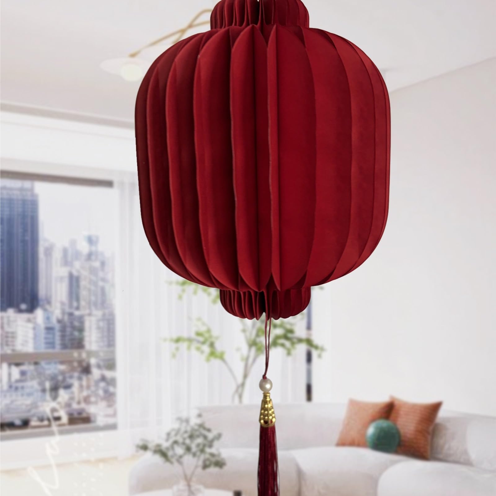 lampada a olio, Lanterne in feltro a forma di melone invernale Decorazione cinese