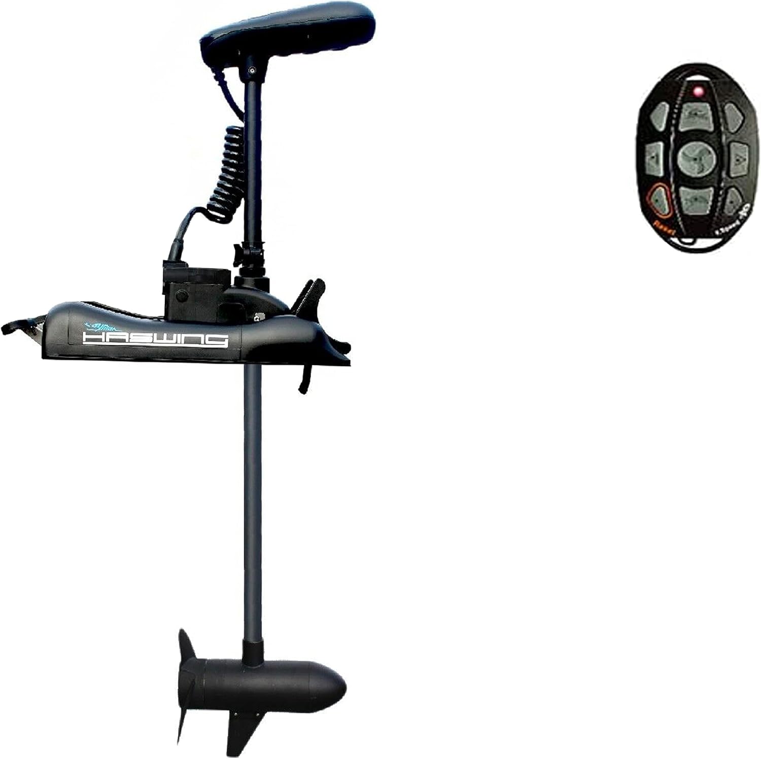 PARKHO HASWING Electric Trolling Motor – 12V 48" 55lbs Cayman GPS Anchor Control Shaft Bow Mount Portable Fishing Boat Saltwater Freshwater with Wireless Remote Control