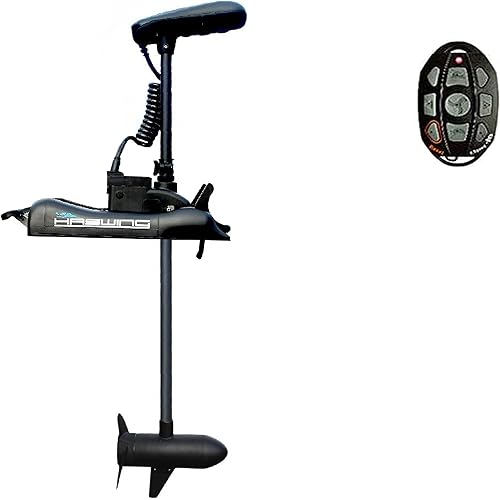PARKHO HASWING Electric Trolling Motor – 12V 48" 55lbs Cayman GPS Anchor Control Shaft Bow Mount Portable Fishing Boat Saltwater Freshwater with Wireless Remote Control