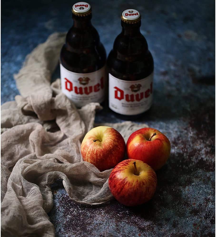 BPA Selens Double Sided Photography Backdrop 2 Pack White Marble & Retro Vintage Cement Wall Texture Flat Lay Background Paper for Food Small Product Photography Propsâ€”22x35 Inch