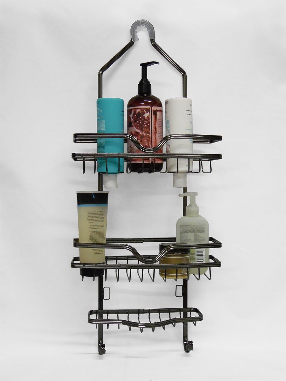 Shower Caddy for Bathroom Large | Gunmetal Black Finish | Over the Shower | Hanging Organizer