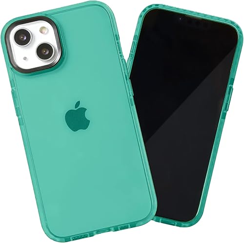 Miniatura 85 de SteepLab Funda de barrera para iPhone 14, protección de 360 grados que absorbe impactos con bisel elevado y colores llamativos (fresa roja