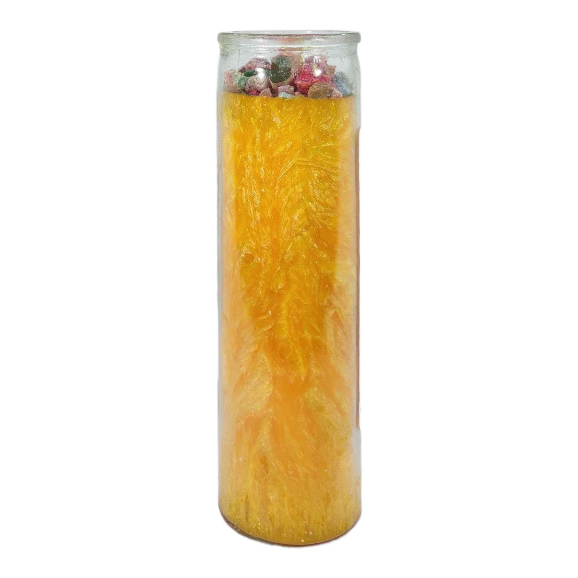 Destroy Everything-Palm Wax Spiritual Intention Spell Candle-[Yellow] | Vela CASA ESOTERICA PERFUMADA- (ARRAZA COM TODO)