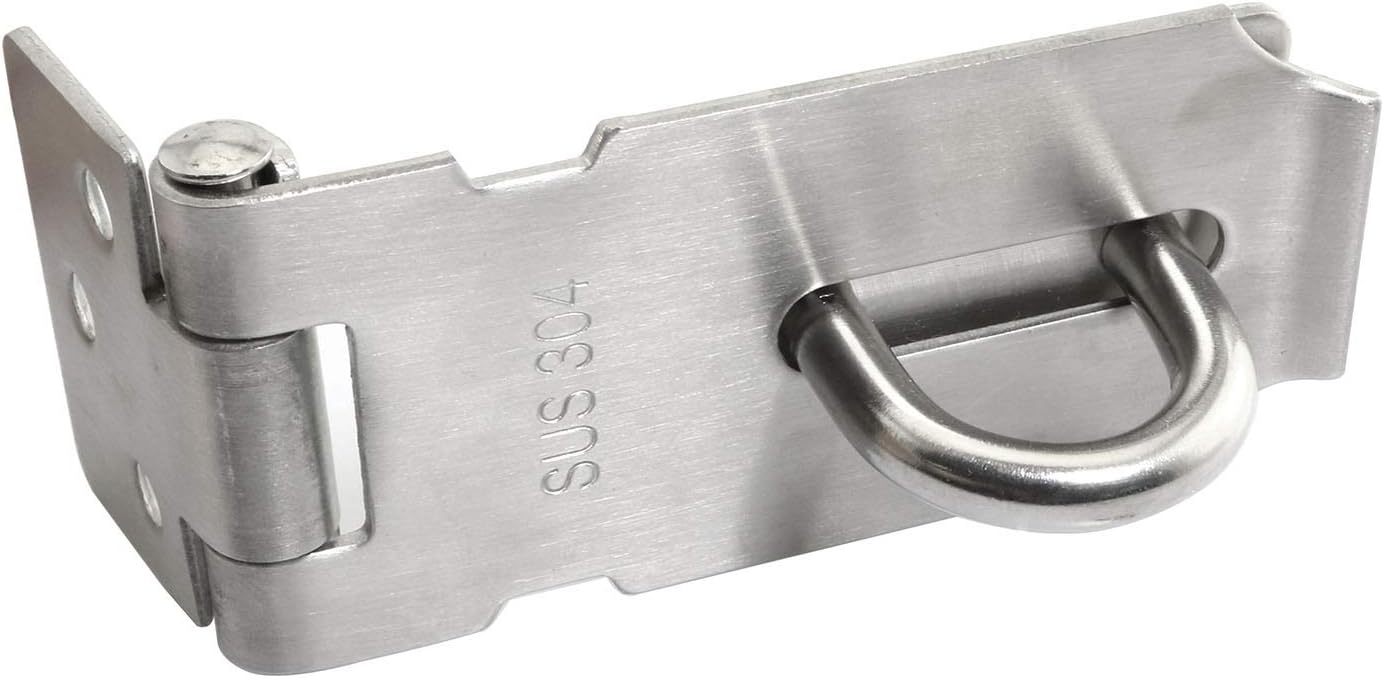 Exсluѕіvе RuiLing 1pcs 3 Security Padlock Door Hasp Latch for Home Furniture Hasp Hardware Accessories,Stainless Steel Safety Anti-Theft Guard Door Lock Hasp