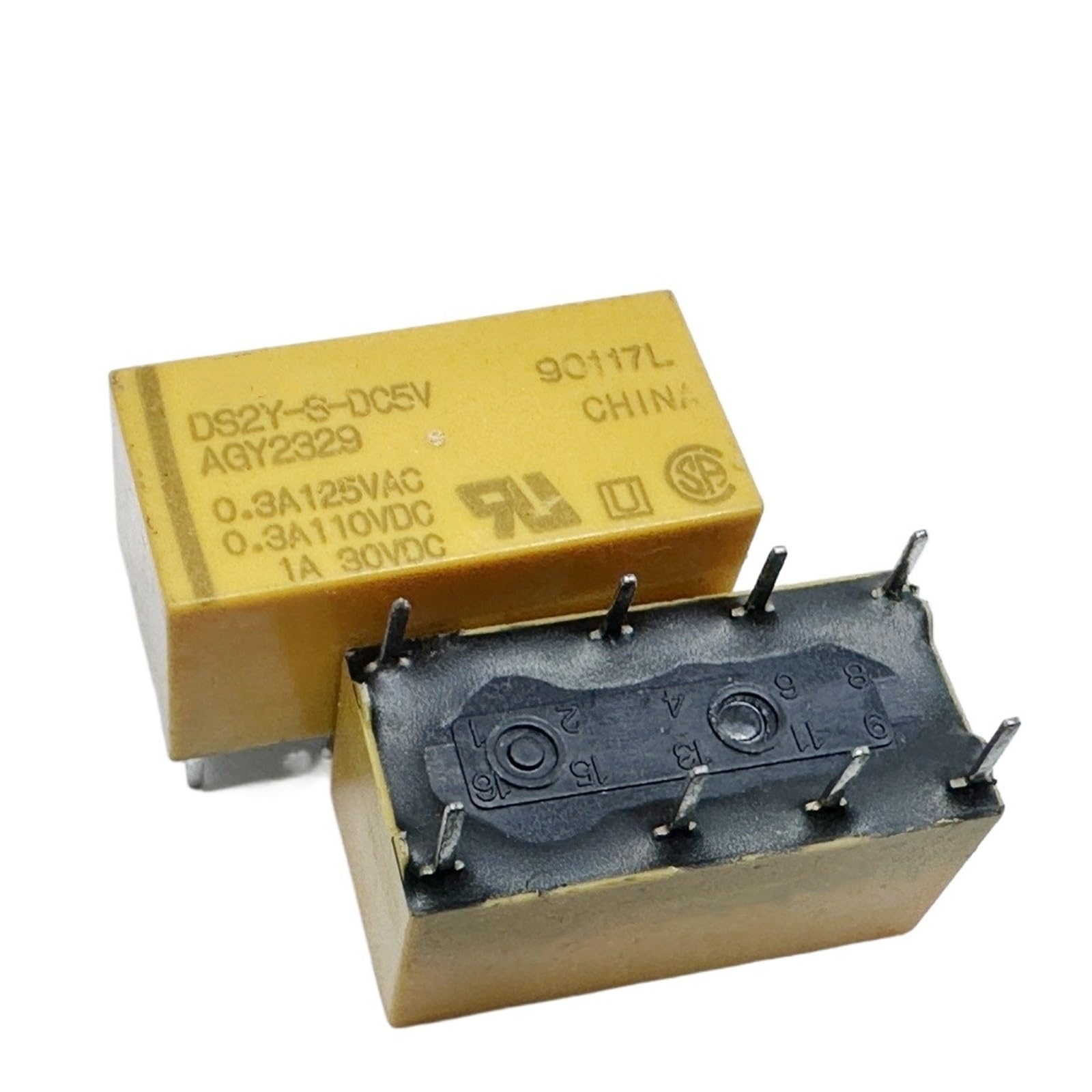 Relais DS2Y-S-DC5V AGY2329 DS2 à 8 broches pour circuits imprimés industriels - 4