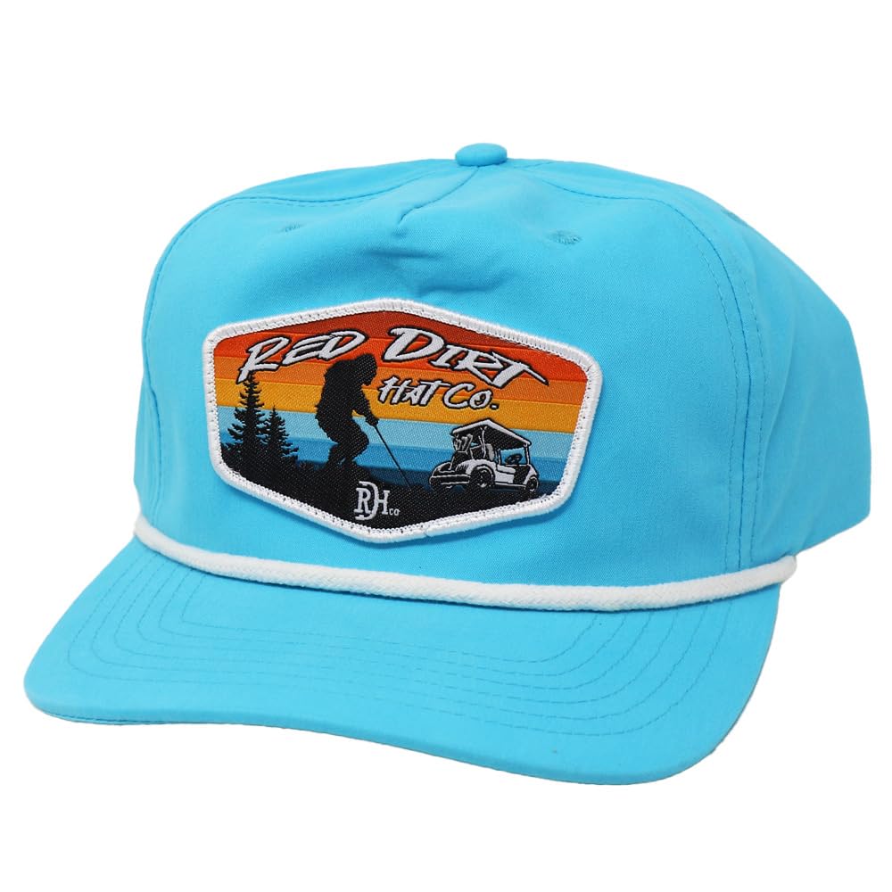 Red Dirt Hat CompanyTee'd Off Adjustable Snapback Hat (Turquoise/White Rope)
