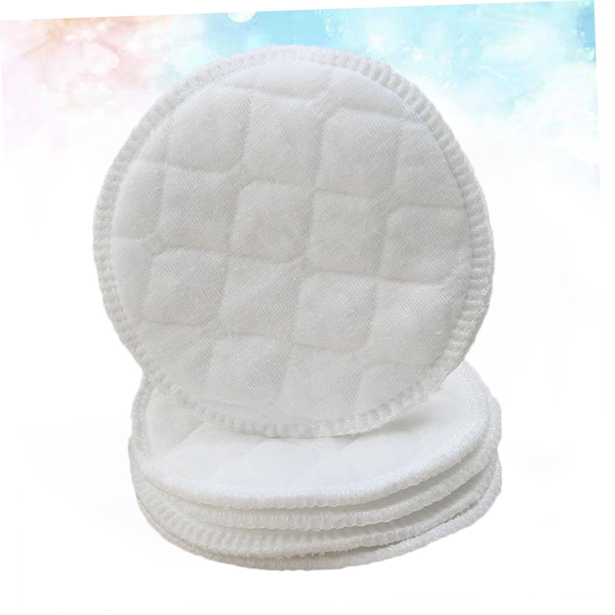 Coppette Assorbilatte Anti-perdita 100 Pezzi Bianco Cotone | Riutilizzabili, per Nursing e Feeding, per Madre Postparto, Supporto Asciutto, Formato 100 Pezzi