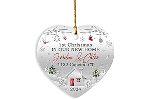 1st Christmas in Our New Home Ornament 2024: Keep the Memories of...