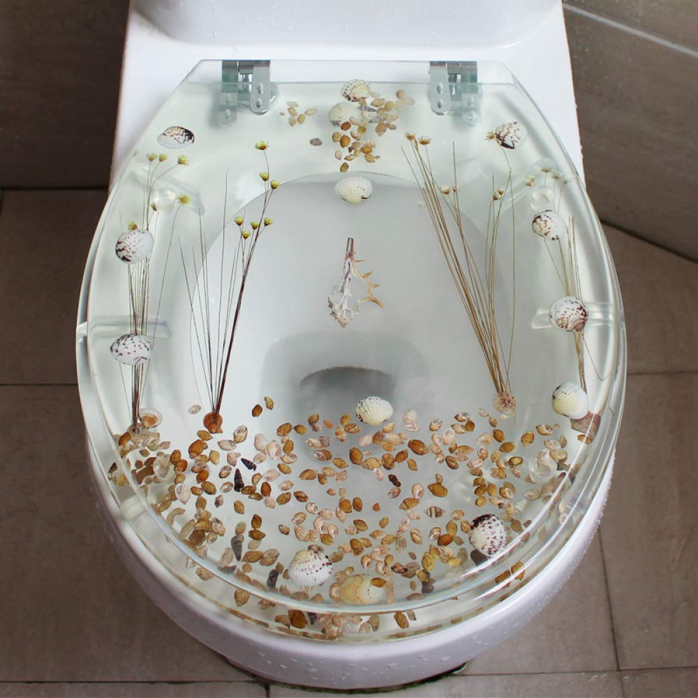 Abattant de toilette en résine haut de gamme effet 3D