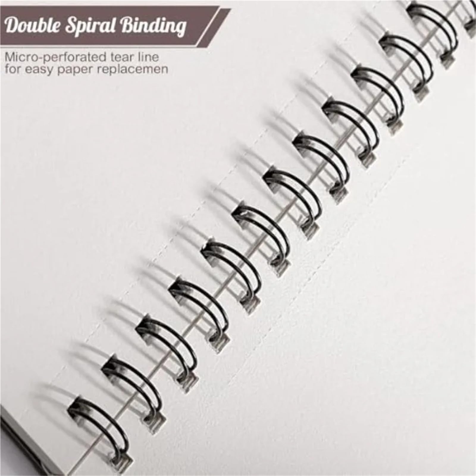 Album Da Disegno Con Rilegatura A Spirale Quaderno for schizzi 8,5×11 pollici, blocco con rilegatura a spirale 50 fogli da 68 libbre/100 g/m², quaderno for schizzi for disegno(8.5x11inch(1Pack))
