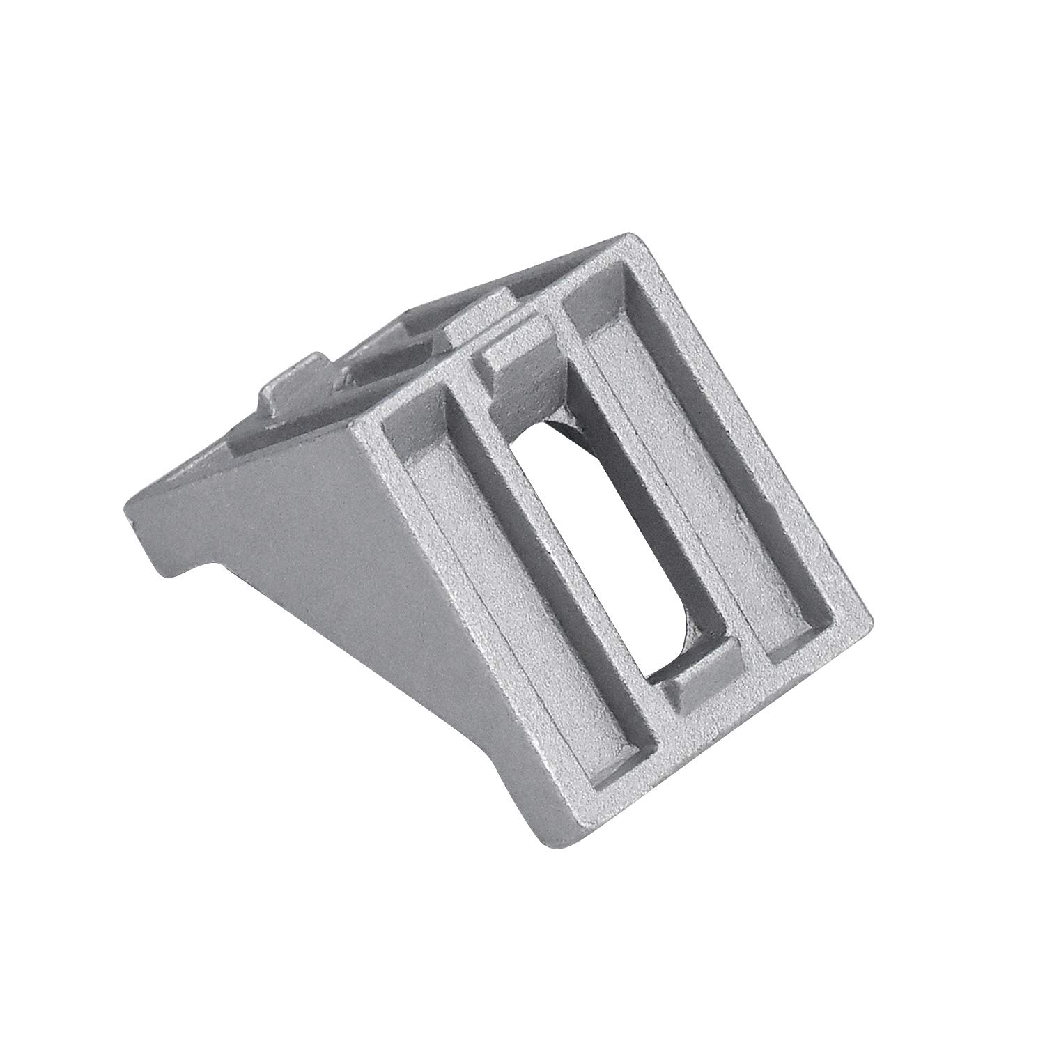 20 Set Befestigungswinkel rechtwinklig - 40 x 40 cm, Ecknut, Halterung mit rechtwinkligem Winkel, Möbel-Befestigungsset, rechtwinklige Dichtung (mit flacher Unterlegscheibe + Mutter Installation)