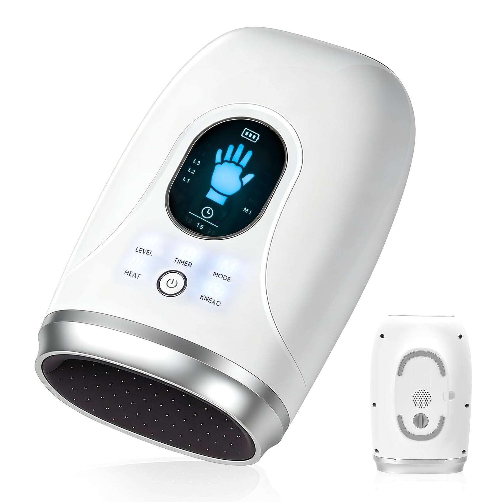 Handmassagegerät, 6 Modi und 6 Intensitätsstufen Elektrische Handmassager mit Kompressions- und Knetfunktionen für Arthritis und Schilddrüsentunnelsyndrom, Schmerzlinderung und Entspannung