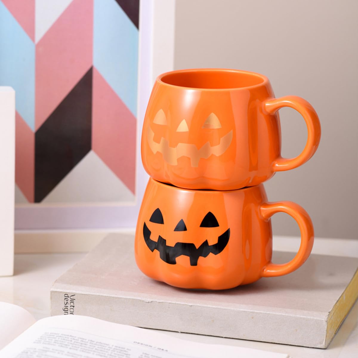 Amazon.co.jp: カボチャカップ ハロウィン セラミック マグカップ 陶器