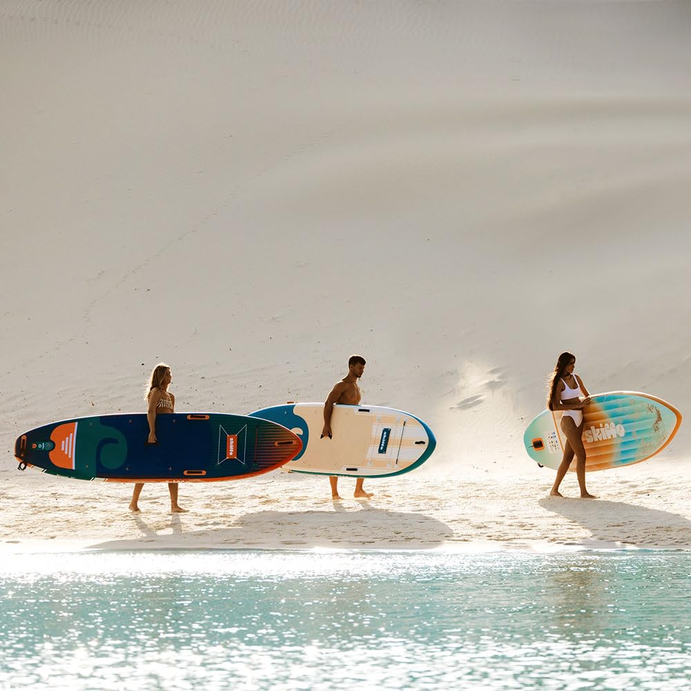 Skiffo Rivage Sunrise 11' – Sup Inflable 2 en 1 Kayak Completo – 335 x 86 x 15 cm – MAX 160 kg – Estable y versátil – Diseño único