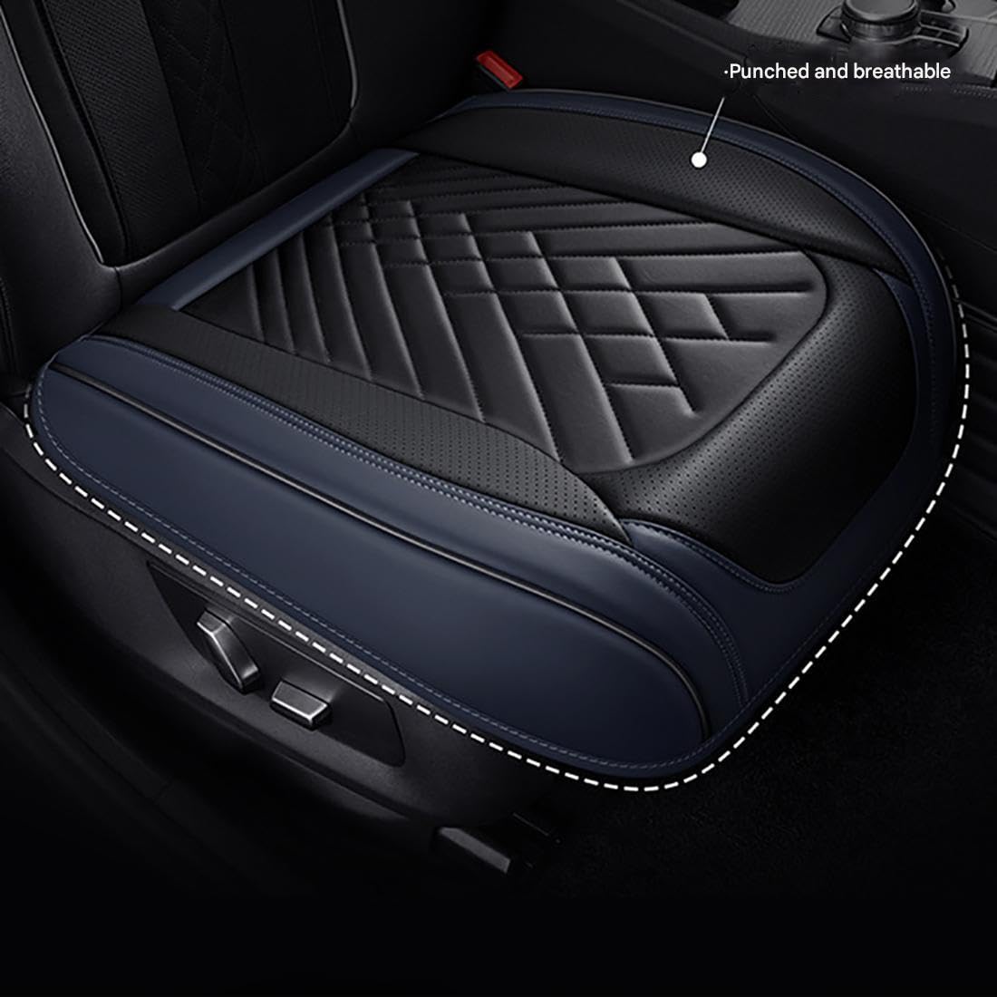 ontto Autozitkussen, zitkussen, autostoelkussen, voorstoelen, kussen, stoelbekleding, antislip, geschikt voor Volvo XC40, XC60, XC90, V40, V60, V90