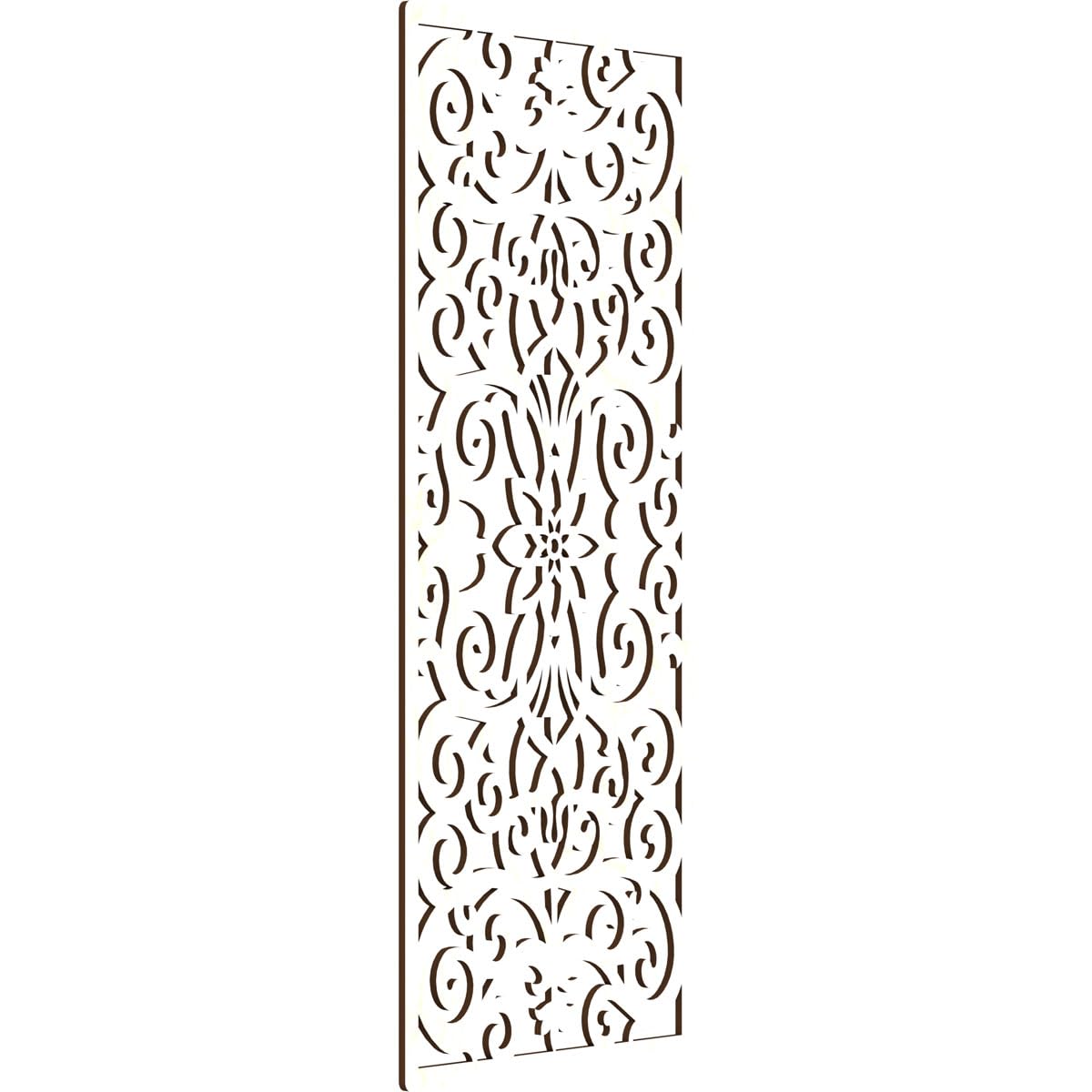 23 3/8"W x 59 3/8"H x 3/8"T Buel Decorative Fretwork Wood Wall Panels, Birch
