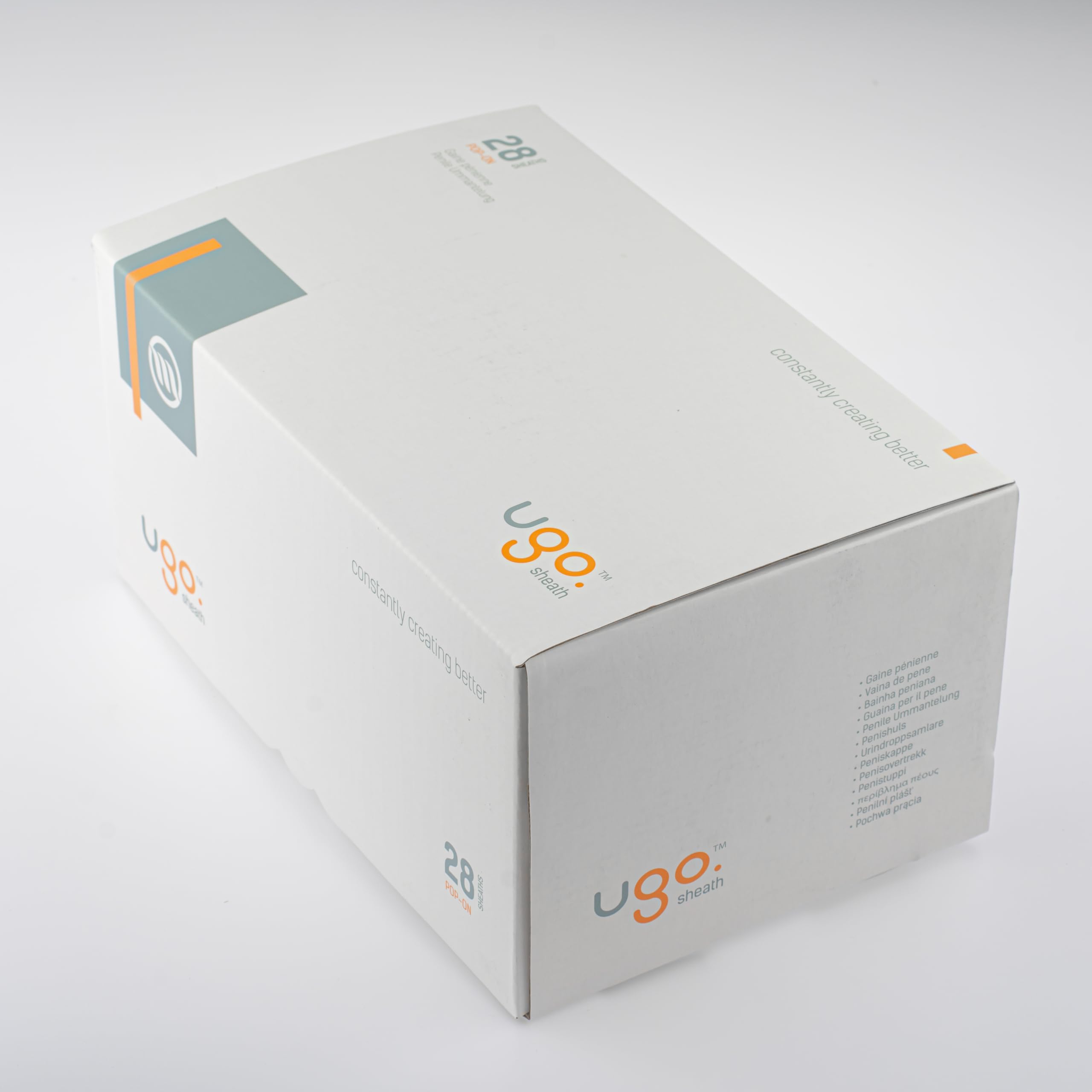 Ugo Sheath (x28) - 1 Monat Vorrat an externen männlichen Harninkontinenz-Katheter-Kondomen - Selbstklebend und latexfrei