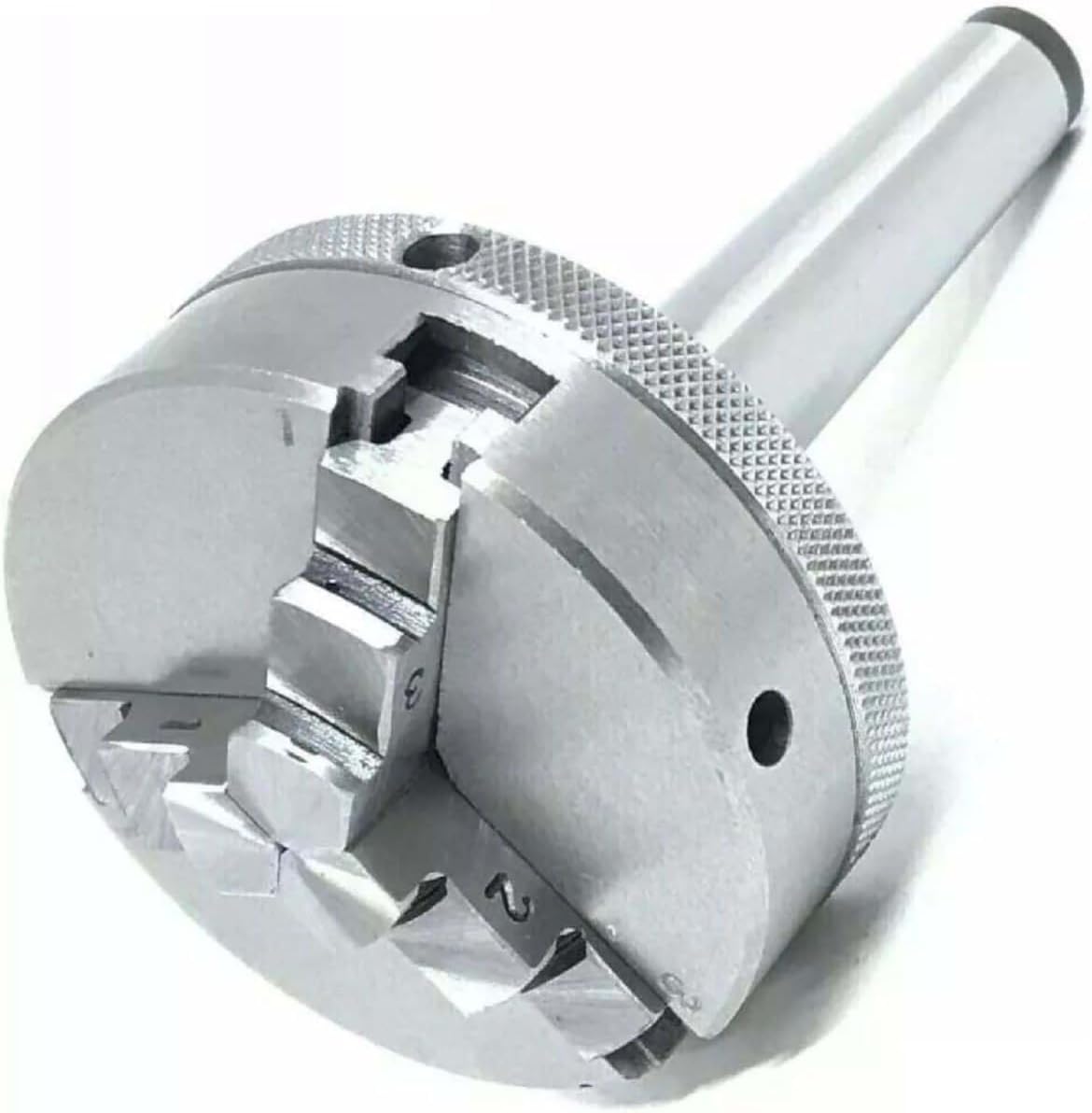 Portabrocas autocentrante, 3 mordazas, 65 mm con eje de rosca M14 x 1 (MT3)
