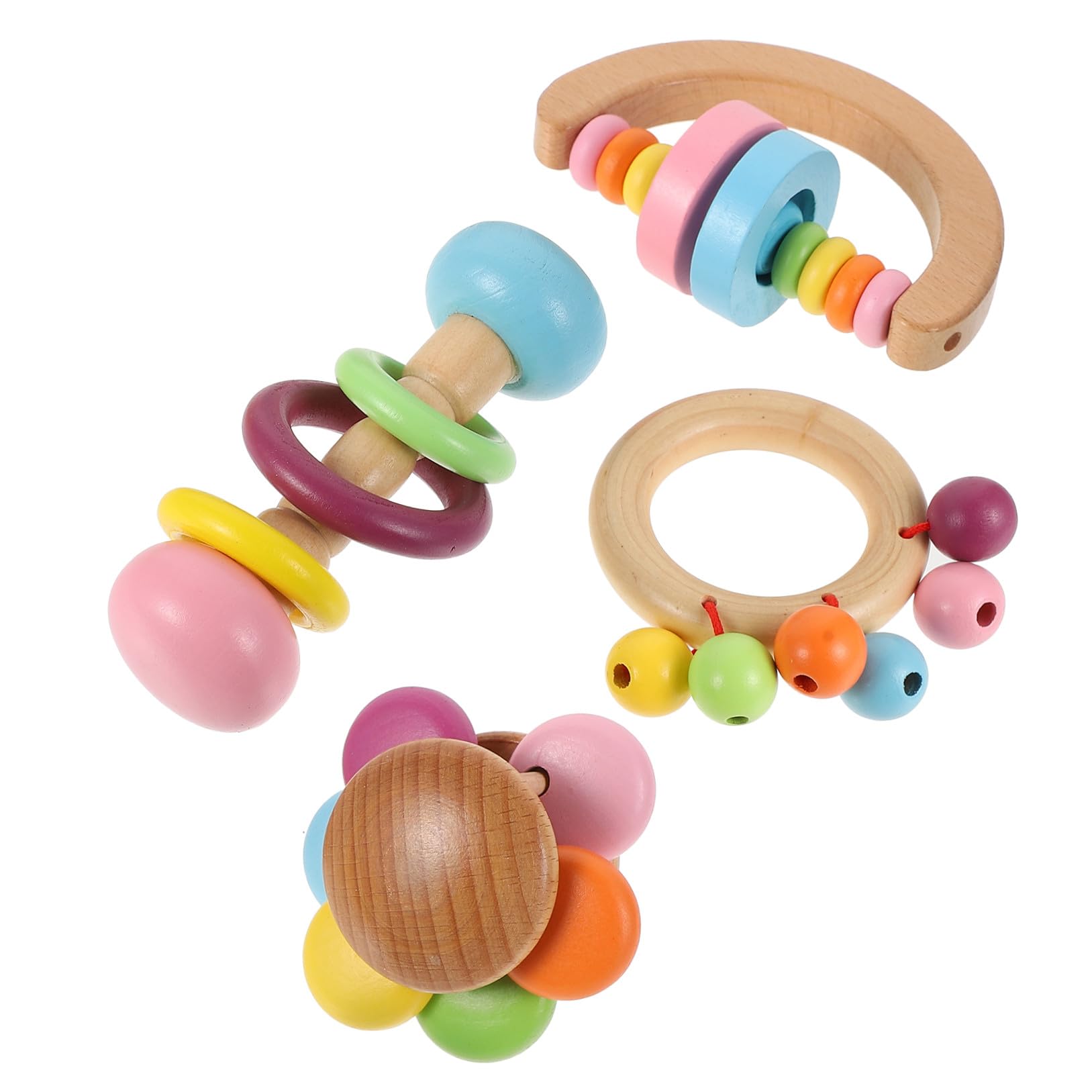 Jouets Haltères à Mâcher en Bois pour Perroquets Évitant le Piquage de Plumes