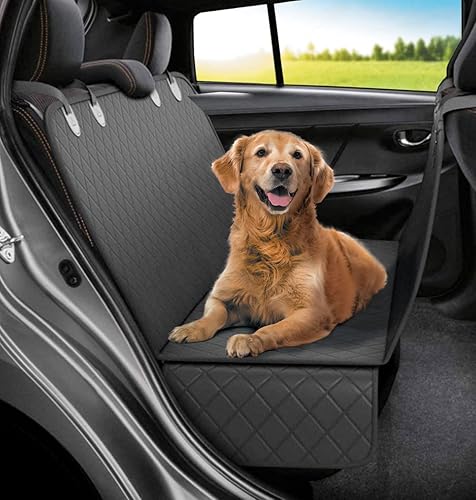 pettech lujo cubierta de asiento de coche para banco trasero