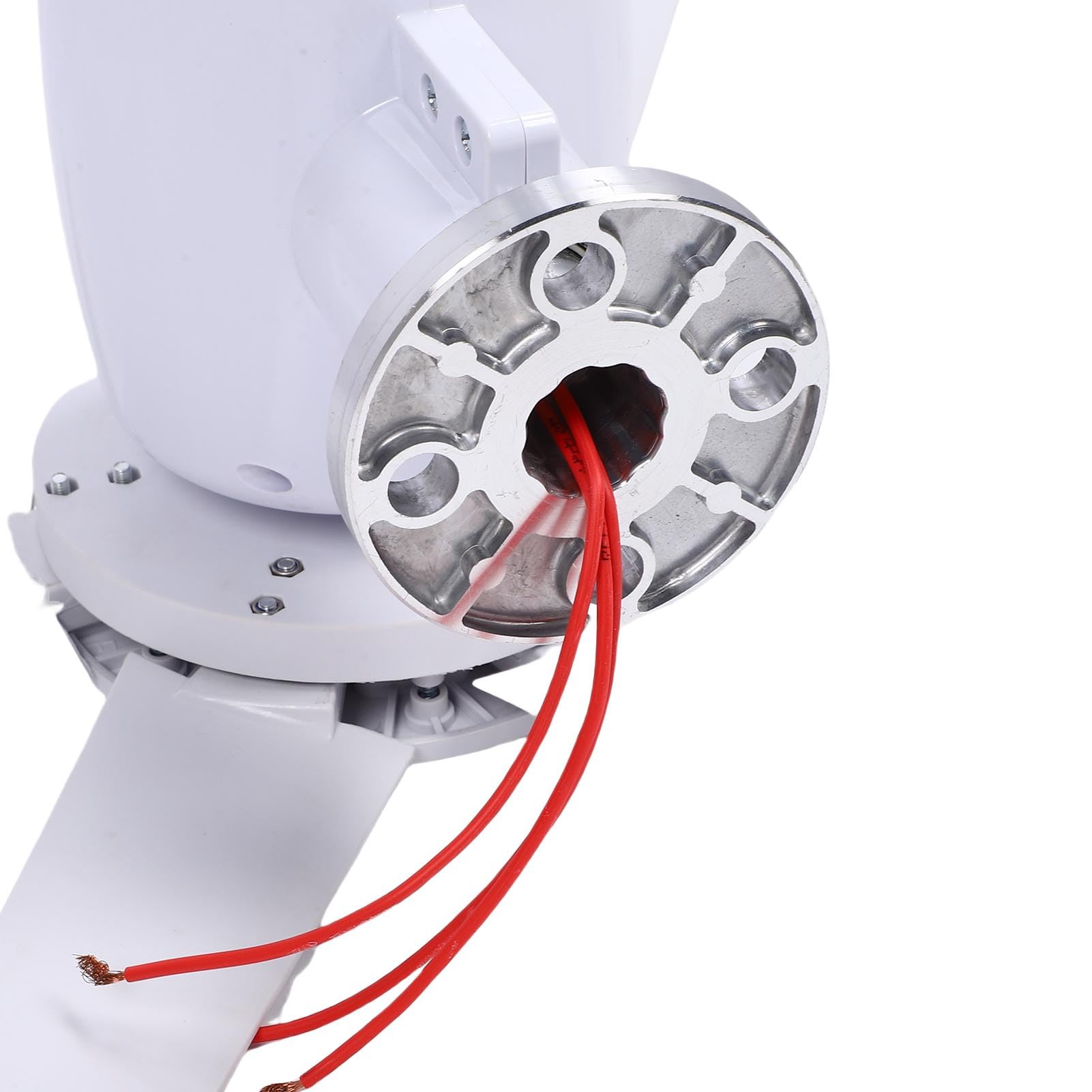Generatore Eolico 6 Pale, Potenza in Uscita di 300 W con avviamento a Bassa velocità di 1,0 m/s, generatore CA trifase e Regolazione Automatica della direzione del
