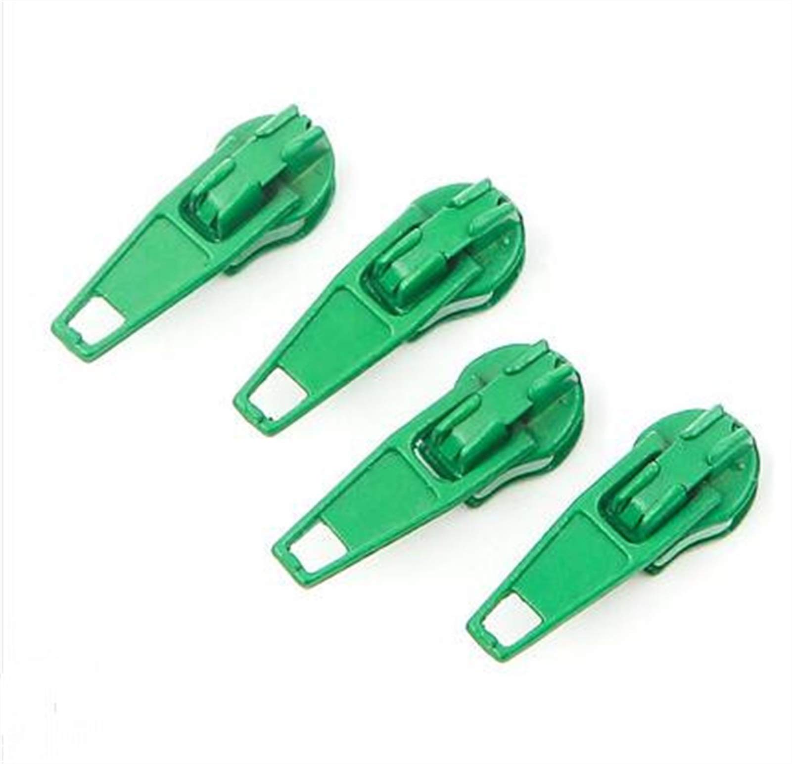 Plastic Zipper 10pcs Painting Metal Slider, Multicolor 3# Nylon Puller, for, for Sewing(Green)