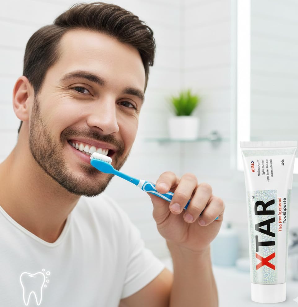 Image of ICPA Xtar Whitening Toothpaste |Helps Remove Surface Stains | Whitens Teeth, Enamel Safe | For Daily Use100 Gm (Pack of 2)