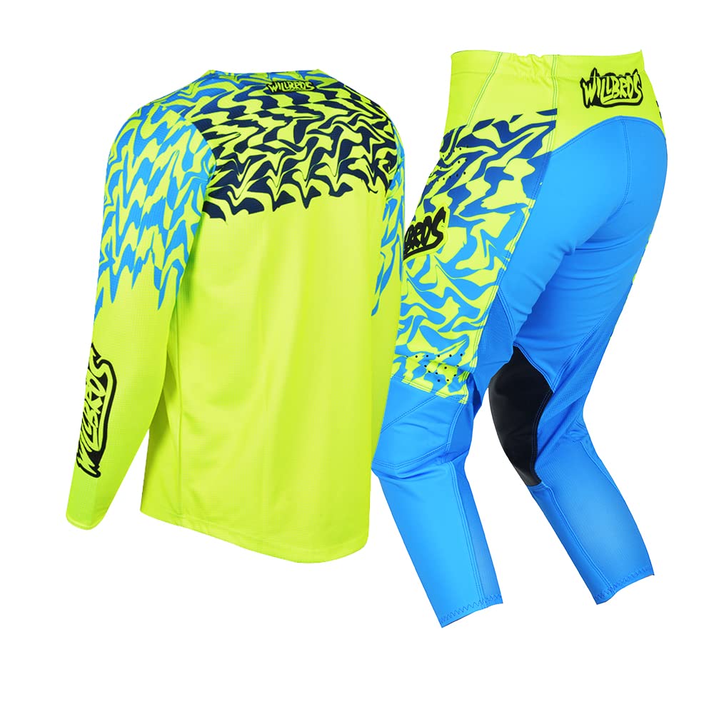 Juventud Combo de Pantalón y Camiseta de Motocross Para Niños MX Conjunto de Engranajes de Motocrós Ropa de Carreras Motocicleta