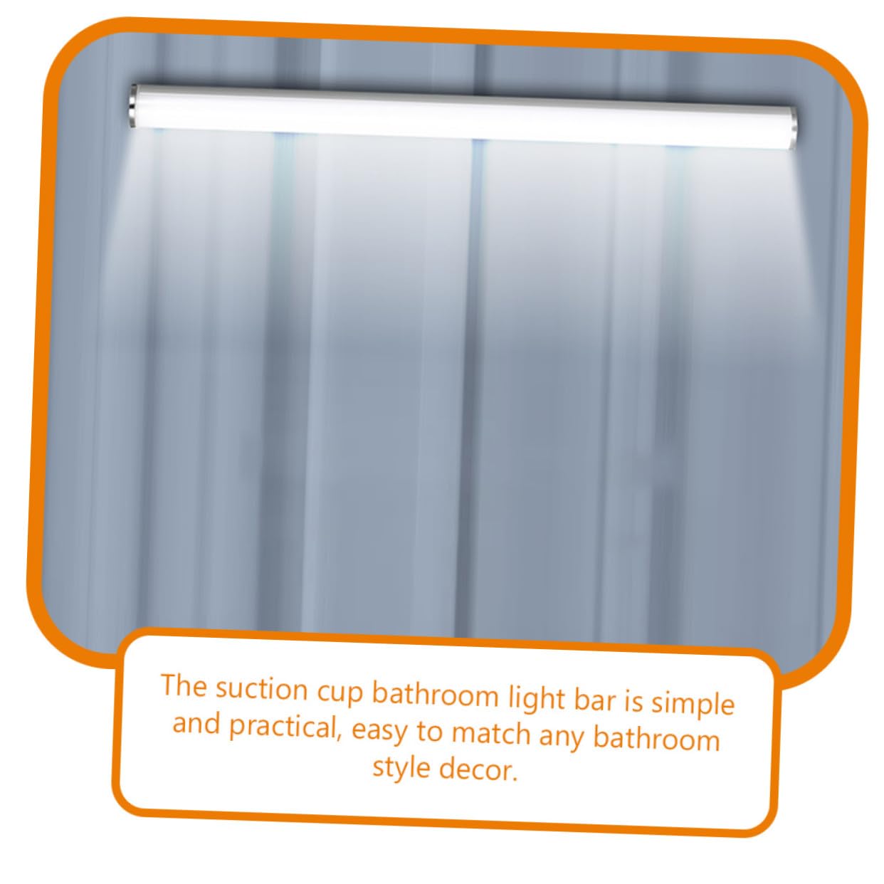 ULTECHNOVO Lámpara de Tocador de Baño LED Recargable Ventosa, Barra de Luz para Espejo, Luminaria de Pared para Interior, Luces de Tocador Modernas para Maquillaje y Baño
