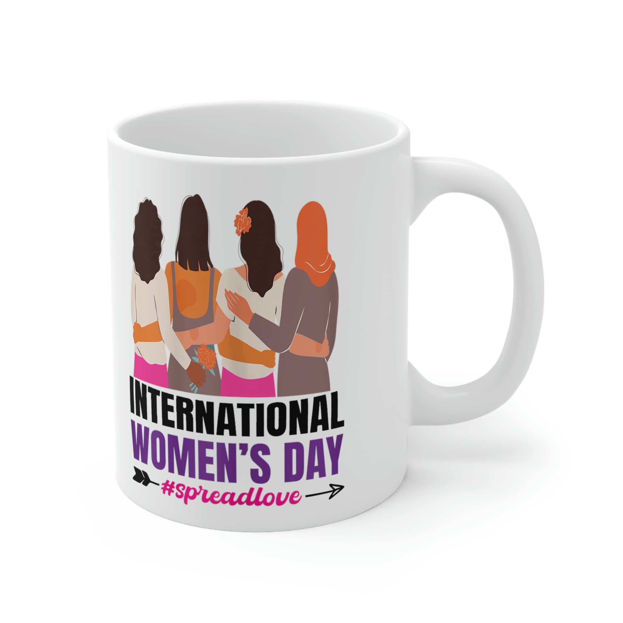 VIGAT 2023 International Women's Day IWD Embrace Equity 11oz Ceramic White