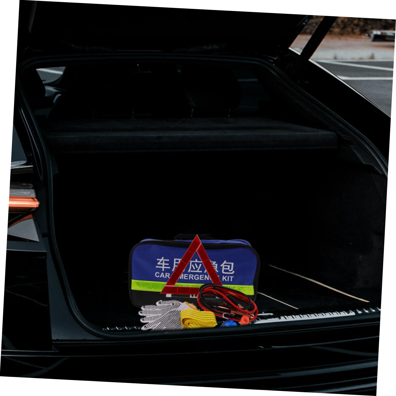 CHILDWEET Kit di Emergenza Auto, Attrezzi per Assistenza Stradale, Abs, Gomma e Metallo, per Ispezioni Veicolari