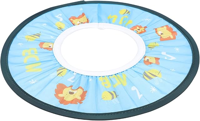TOYANDONA Baby Bathing Cap TPE Adjustable Kids Shower Cap Shampoo Shower Protection Safety Visor Shield Hat for Children Toddler Showering Washing Hair Blue Lion