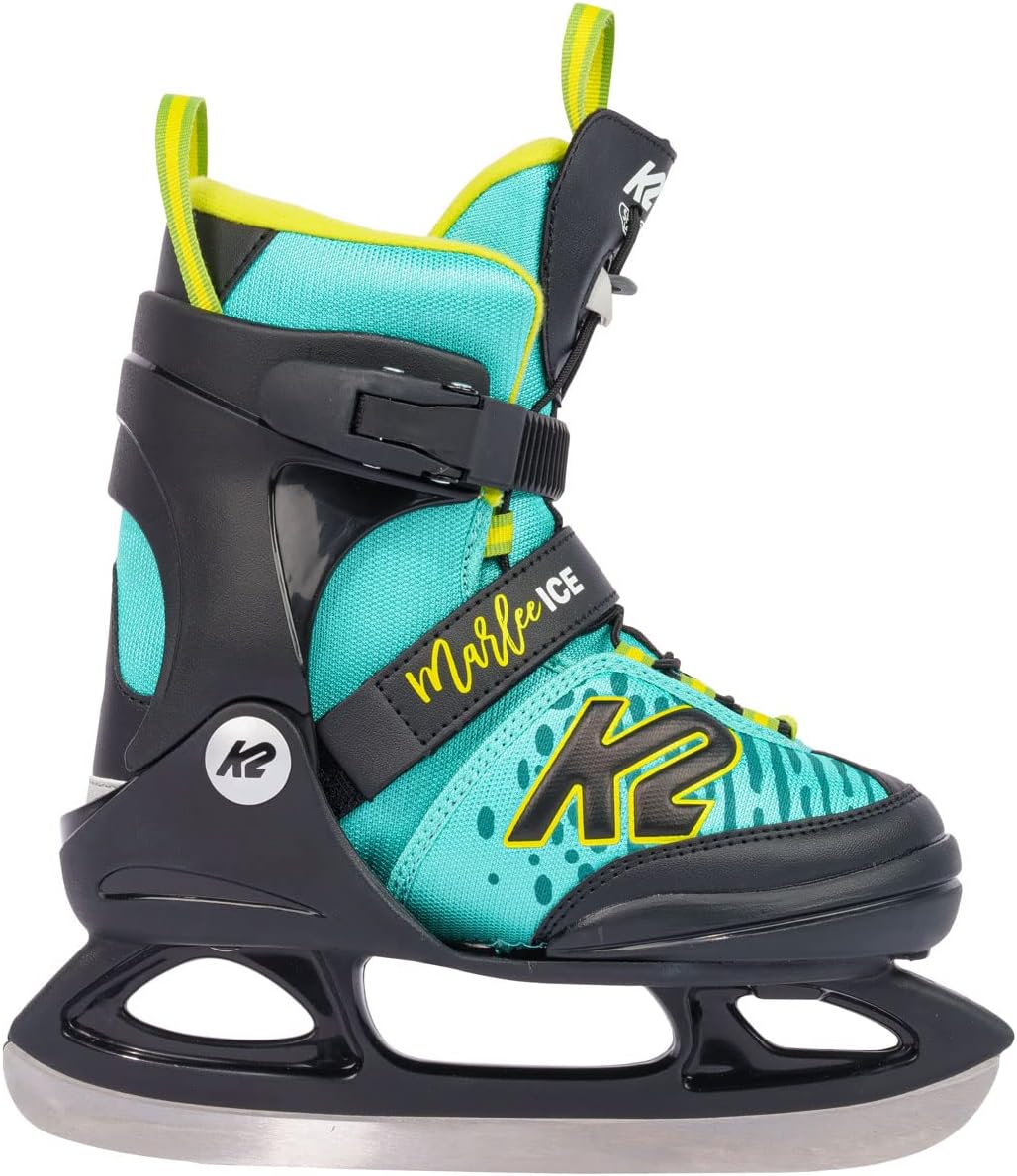 K2 Marlee Ice Patines de Hielo, Niñas, Turquesa-Amarillo, XS (EU: 26-31 — UK: 7c-11c — MP: 13-17)
