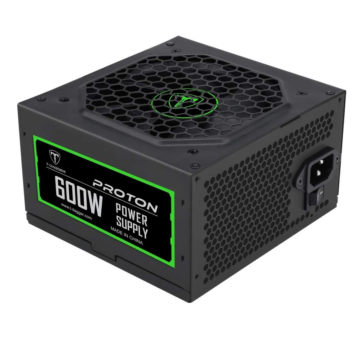 T-DAGGERT-TPS201 Proton Power Supply 600W - Hydraulic Bearing Fan 120mm - 12V Single Rail - 0.5W LESS STANDY POWER