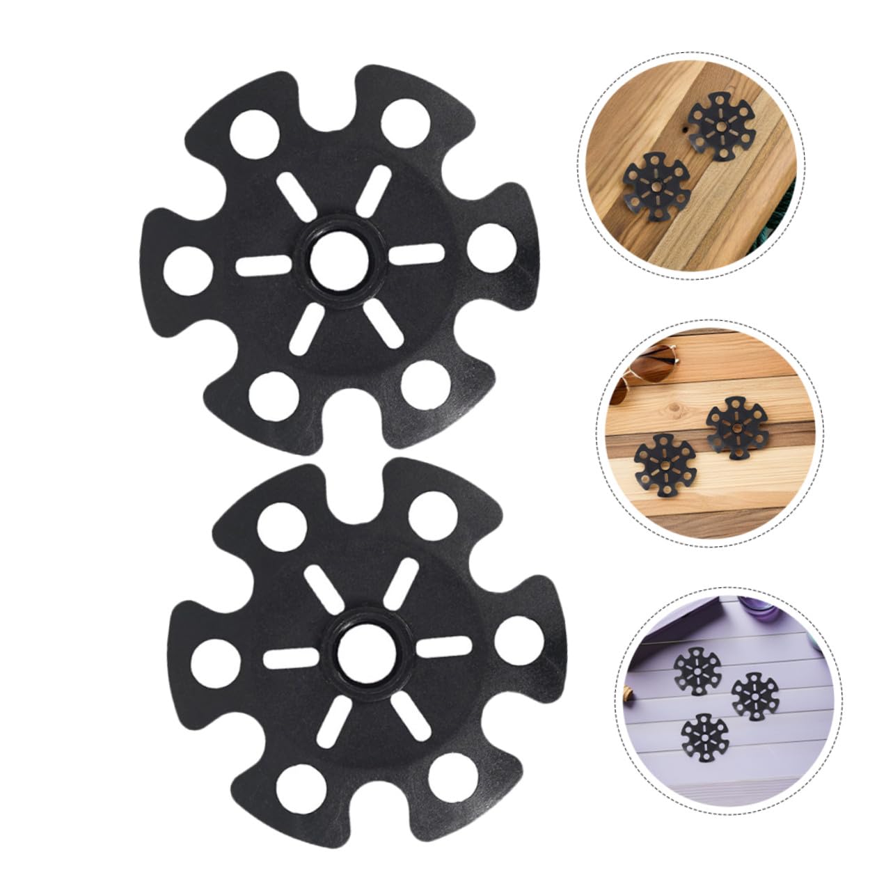 Anneome 20 Piezas Cestas de Barro para Bastones de Trekking Protectoras de de Diseño Forma de de Nieve para Mejor Tracción Nieve y Terrenos Resbaladizos Accesorios Duraderos para