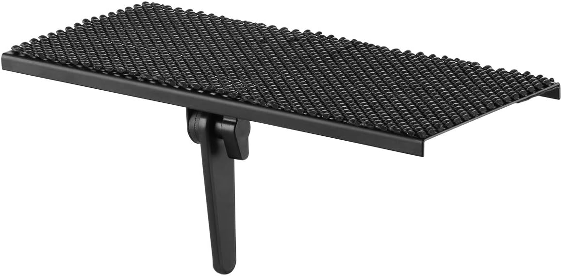 Suptek TV Top Shelf - 30cm Flat Panel Steel Mount for Streaming Devices, Media Boxes, Speakers and Home Decor, Black CS106M